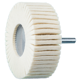Pferd 48550 | 48550 3" Diameter x 1" Width Mounted Felt Flap Wheel