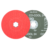 Pferd 64193102 | 40732 5" Diameter x 24 Grit Ceramic Oxide CO-COOL Fiber Disc