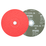 Pferd 64193303 | 40747 7" Diameter x 36 Grit Ceramic Oxide CO-COOL Fiber Disc