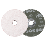 Pferd 64194103 | 40759 5" Diameter x 36 Grit Ceramic Oxide CO-ALU Fiber Disc