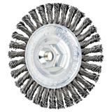 Pferd 82190 | 82190 4" Diameter x 3/16" Width Carbon Steel Stringer Bead Wheel Brush