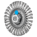 Pferd 79182307 | 82307 4" Diameter x 3/16" Width Stainless Steel Stringer Bead Wheel Brush