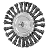 Pferd 79182474 | 82474 5" Diameter x 1/2" Width Carbon Steel Knot Wire Wheel Brush
