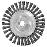 Pferd 79184825 | 82186P 4" Diameter x 3/16" Width Carbon Steel Stringer Bead Wheel Brush