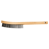 Pferd 79185006 | 85006 13-3/4" OAL x 6-1/4" Width Carbon Steel Curved Handle Scratch Brush