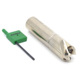 Dapra 22248 | CMEM0500-30-R35-2 0.500"-0.800" Diameter x 10.00mm Insert Size x 3.500" OAL 2 Edge Steel Square Shoulder End Mill