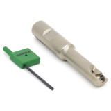 Dapra 20500C | SSER0500-2000-R35-1C 0.500" Diameter x 10.00mm Insert Size x 3.910" OAL 1 Edge Steel Square Shoulder End Mill