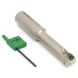 Dapra 20520 | SSER0625-2500-R35-2C 0.625" Diameter x 10.00mm Insert Size x 4.410" OAL 2 Edge Steel Square Shoulder End Mill