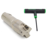 Dapra 20300C | SSEM1500-1250-R55-3C 1.500" Diameter x 16.00mm Insert Size x 4.780" OAL 3 Edge Steel Square Shoulder End Mill
