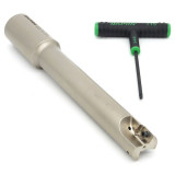 Dapra 20590 | SSER1000-6000-R55-2C 1.000" Diameter x 16mm Insert Size x 8.280" OAL 2 Edge STEEL Square Shoulder End Mill