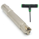 Dapra 70240 | CC-DTEM125-500-R4-3 1-1/4" 3 Edges Double-Sided Button End Mill With T15 T-Handle Wrench