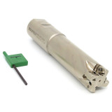 Dapra 33330 | DSSEM-1250-1250-D45-4LC 1.250" Diameter x 12.00mm Insert Size x 6.030" OAL 4 Edge Steel Square Shoulder End Mill