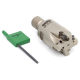 Dapra 33495 | DSSEM-1250-MOD-D45-4C 1.250" Diameter x 12.00mm Size x M16 Thread 4 Edge Square Shoulder Modular Head