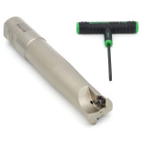 Dapra 60610 | HFEM125-500-R4-2 1.250" Diameter x RF12 Size x 27.280" OAL 2 Edge Heavy-Feed End Mill