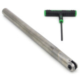 Dapra 40720 | SC-BNEM-0750-10000-18MM-SS 18.00mm Diameter x 10.000" OAL 2 Edge Solid Carbide Ball Nose End Mill