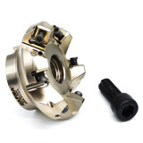 Dapra 11000022 | DS45SM-250-100-R4-6C 2.5 Diameter x .500" Insert Size x 1.970" OAL 6 Edge Steel Face Mill