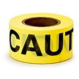 3M 7000133197 | 45.72mm OAL x 76.20mm OAW x 0.25mm Thickness Yellow Barricade Tape