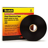 3M 7000042539 | 32.90mm OAL x 25.00mm OAW x 0.25mm Thickness Black Electrical Tape