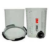 3M 7100297030 | 850.0 ml Capacity x 200 Micron PPS Spray Cup System Kit