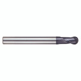 YG1 93128 | 5/16" Diameter x 5/16" Shank x 9/16" LOC x 4" OAL x 5/32" Radius x 30 Degree Helix Angle 2 Flute ALTiN Coated Carbide Ball Nose End Mill