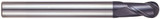 YG1 93130 | 1/2" Diameter x 1/2" Shank x 7/8" LOC x 4-1/4" OAL x 1/4" Radius x 30 Degree Helix Angle 2 Flute ALTiN Coated Carbide Ball Nose End Mill