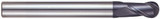 YG1 93133 | 1" Diameter x 1" Shank x 2" LOC x 7-1/8" OAL x 1/2" Radius x 30 Degree Helix Angle 2 Flute ALTiN Coated Carbide Ball Nose End Mill