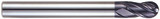 YG1 93136 | 1/4" Diameter x 1/4" Shank x 1/2" LOC x 3-1/2" OAL x 1/8" Radius x 30 Degree Helix Angle 4 Flute ALTiN Coated Carbide Ball Nose End Mill