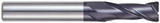 YG1 93152 | 3/8" Diameter x 3/8" Shank x 1-1/8" LOC x 3" OAL x 0.090" Radius x 30 Degree Helix Angle 2 Flute ALTiN Coated Carbide Square End Mill