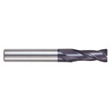 YG1 93208 | 3/8" Diameter x 3/8" Shank x 1" LOC x 3" OAL x 0.020" Radius x 30 Degree Helix Angle 2 Flute ALTiN Coated Carbide Corner Radius End Mill