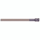 YG1 93396 | 1/2" Diameter x 3/8" Shank x 3/4" LOC x 6" OAL x 45 Degree Helix Angle 4 Flute ALTiN Coated Carbide Square End Mill
