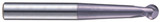 YG1 93413 | 5/16" Diameter x 5/16" Shank x 1/4" LOC x 1-3/8" LBS x 4" OAL x 5/32" Radius x 30 Degree Helix Angle 2 Flute ALTiN Coated Carbide Ball Nose End Mill