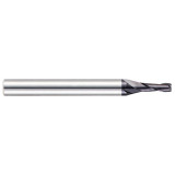 YG1 EM810013 | 1.30mm Diameter x 4.00mm Shank x 4.00mm LOC x 40.00mm OAL x 30 Degree Helix Angle 2 Flute Bright Coated Carbide Square End Mill