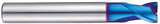 YG1 G8A36907 | 0.50mm Diameter x 4.00mm Shank x 1.00mm LOC x 40.00mm OAL x 0.05mm Radius x 30 Degree Helix Angle 2 Flute Blue Coated Carbide G8A36 Corner Radius End Mill