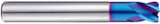 YG1 G8A37160 | 16.00mm Diameter x 16.00mm Shank x 18.00mm LOC x 38.00mm LBS x 90.00mm OAL x 0.30mm Radius 4 Flute Blue Coated Carbide G8A37 Corner Radius End Mill