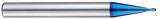 YG1 G8A50005 | 0.50mm Diameter x 6.00mm Shank x 0.70mm LOC x 50.00mm OAL x 0.05mm Radius x 30 Degree Helix Angle 2 Flute Blue Coated Carbide G8A50 Corner Radius End Mill