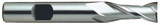 YG1 E9983008 | 1/8" Diameter x 3/8" Shank x 2-5/16" OAL x 3/8" LOC x 30 Degree Helix Angle 2 Flute Bright Coated Premium HSS-PM E9983 Square End Mill