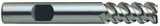 YG1 E9988032 | 1/2" Diameter x 1/2" Shank x 3-1/4" OAL x 1-1/4" LOC x 60 Degree Helix Angle 3 Flute Bright Coated Premium HSS-PM E9988 Square End Mill