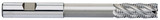 YG1 EP20322 | 1/2" Diameter x 1/2" Shank x 5" OAL x 1-1/4" LOC x 35 Degree Helix Angle 5 Flute Bright Coated Premium HSS-PM E9921 Roughing End Mill