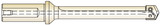 YG1 P28Y01 | 3/8" Minimum Diameter x 27/64" Maximum Diameter x 5-17/32" Flute Length x 7-9/16" OAL 2 Flute Oxide Coated Steel P28 Spade Drill Holder