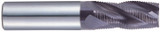 YG1 95081 | 3/8" Diameter x 3/8" Shank x 7/8" LOC x 2-1/2" OAL x 30 Degree Helix Angle 3 Flute TiAlN Coated Carbide EH095 Roughing End Mill