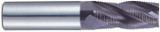 YG1 95082 | 1/2" Diameter x 1/2" Shank x 1" LOC x 3" OAL x 30 Degree Helix Angle 4 Flute TiAlN Coated Carbide EH095 Roughing End Mill