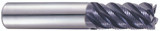 YG1 95114 | 1" Diameter x 1" Shank x 1-3/4" LOC x 4" OAL x 45 Degree Helix Angle 6 Flute TiAlN Coated Carbide EH969 Roughing End Mill