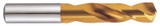 YG1 D2148146 | #46 Diameter x 2.06mm Shank x 3/4" Flute Length x 1-3/4" OAL x 135 Degree Point Angle 2 Bright Coated HSS Co8 D2148 Screw Machine Length Drill Bit
