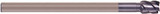 YG1 GM639012 | 3/16" Diameter x 1/4" Shank x 3/8" LOC x 2-1/2" OAL x 0.010" Radius x 30 Degree Helix Angle 4 Flute Y-Coated Carbide GM639 Corner Radius End Mill