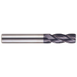 YG1 GM212906 | 3/8" Diameter x 3/8" Shank x 1-1/8" LOC x 3" OAL x 0.060" Radius x 30 Degree Helix Angle 4 Flute Y-Coated Carbide GM212 Corner Radius End Mill