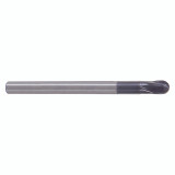 YG1 GM109032 | 1/2" Diameter x 1/2" Shank x 1/2" LOC x 4-1/2" OAL x 1/4" Radius x 15 Degree Helix Angle 2 Flute Y-Coated Carbide EM109 Ball Nose End Mill