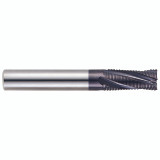 YG1 GM814120 | 12.00mm Diameter x 12.00mm Shank x 26.00mm LOC x 83.00mm OAL x 20 Degree Helix Angle 4 Flute Y-Coated Carbide GM814 Roughing End Mill