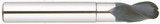 YG1 EI881080 | 0.315" Diameter x 0.315" Shank x 0.472" LOC x 0.984" LBS x 2.953" OAL x 0.157" Radius x 30 Degree Helix Angle 3 Flute Diamond Coated Carbide El881 Ball Nose End Mill