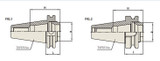 YG1 BK136B | CAT40 Taper 4.000" Gage Length ER40 Collet Chuck