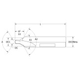 Keo 906-000-270 | #18 Trade x 0.250" Diameter x 0.750" Shank x 0.658" Functional Length x 3.500" OAL x 60 Degree Angle 2 Flute Uncoated Right Hand HSS Combination Drill & Countersink